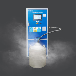 On-site liquid nitrogen generator, 99.999% purity, 10L/day, PLC, 10'' HMI screen, 4G & WiFi