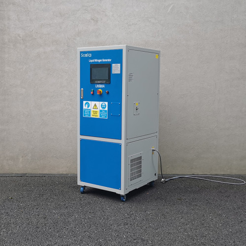 On-site liquid nitrogen generator, 99.999% purity, 8L/day, PLC, HMI screen, 4G WiFi, LN2 generator