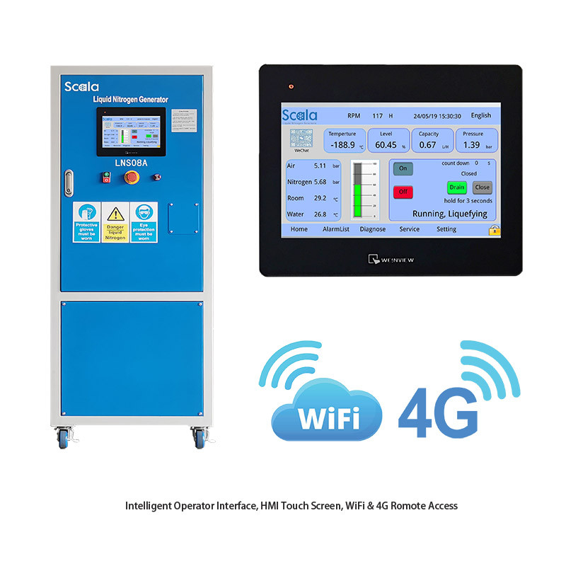 Générateur d'azote liquide LNS08A WiFi HMI