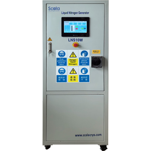 On-site liquid nitrogen generator, 99.999% purity, 10L/day, PLC, HMI touch screen, 4G & WiFi