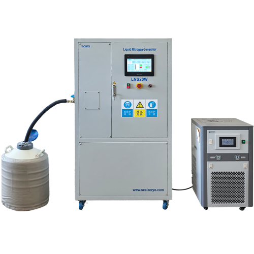 Liquid nitrogen generator, 99.999% purity, 20L/day, 50L tank, PLC, HMI screen, 4G, WiFi, OEM/ODM