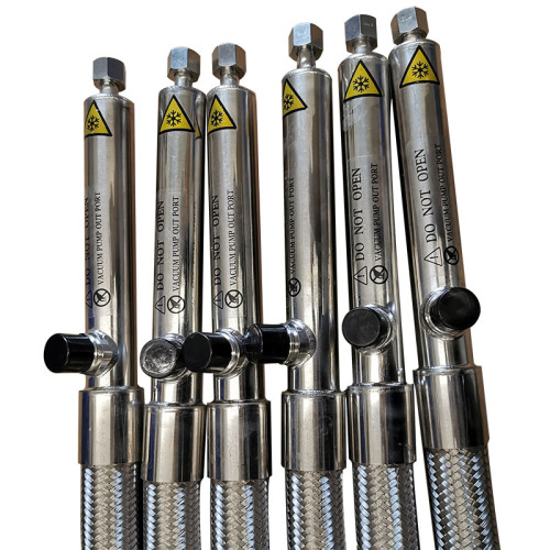 Liquid nitrogen dispensing hose vacuum insulated hose Flexiable cyrogenic hose DN10