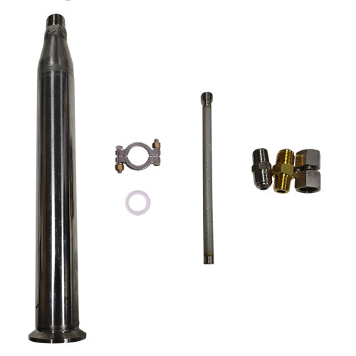 Liquid Nitrogen Hose in Beverage Industry Spiral Wrap Liquid Nitrogen Vacuum Jacketed Transfer Hose DN15