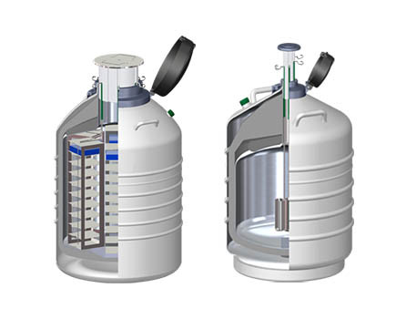 Structure_liquid nitrogen container_liquid nitrogen tank_liquid nitrogen dewar_liquid nitrogen sample container_Liquid Nitrogen Biological Container_portable cryogenic container