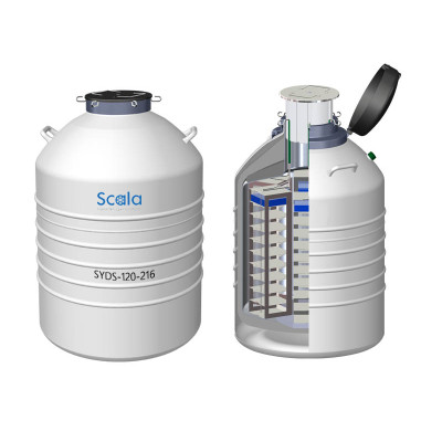 120L Aviation Aluminum Alloy Liquid Nitrogen Container for Static Storage of Samples