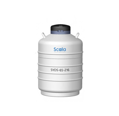 65L liquid nitrogen container 216mm open low LN2 consumption sample freezing tissue vaccine