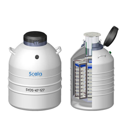 Liquid Nitrogen Container Sample Preservation IVF Store Cryogenic Storage Tank 47 liters Capacity