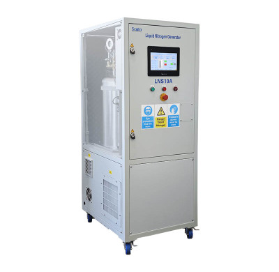Generador de nitrógeno líquido in situ, pureza del 99,999%, 10L/día, PLC, pantalla HMI de 10'', 4G y WiFi