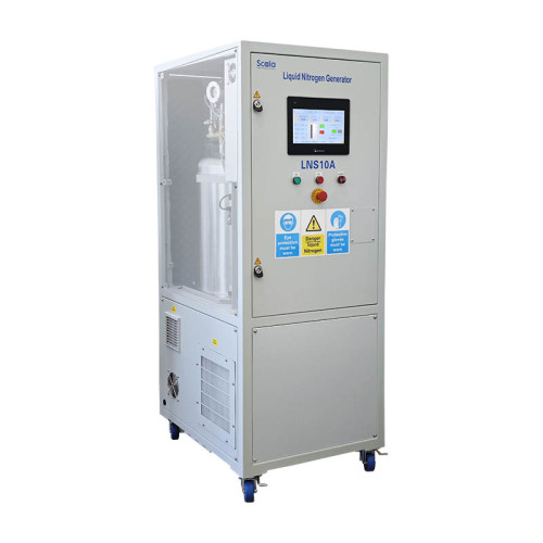Generador de nitrógeno líquido in situ, pureza del 99,999%, 10L/día, PLC, pantalla HMI de 10'', 4G y WiFi