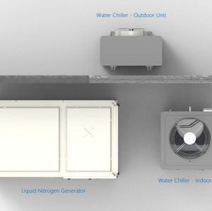 100L per Day Liquid Nitrogen System LN2 Generator for Island Industrial Application upto 99.99% Purity