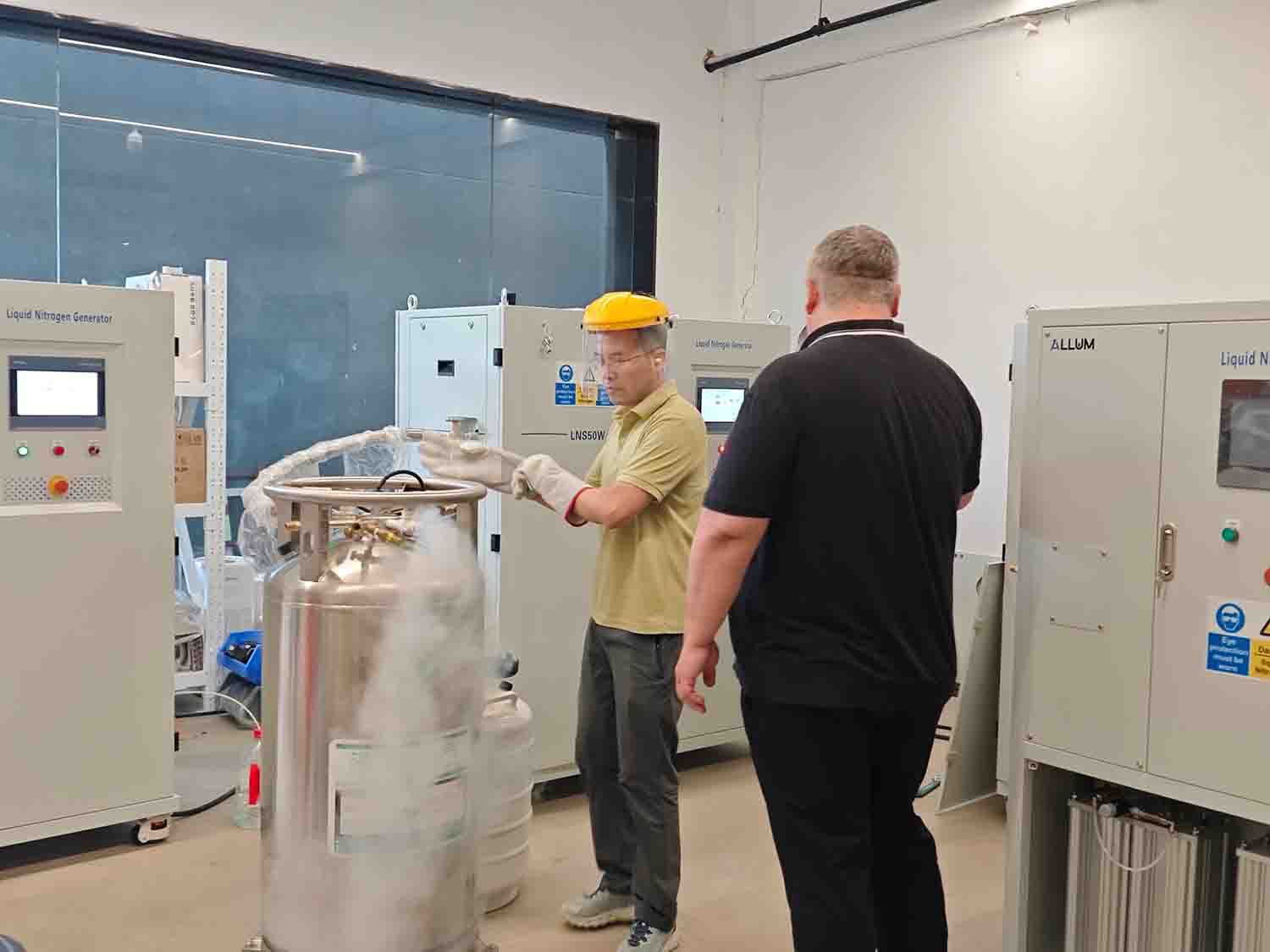 Scala, LNS50W, liquid nitrogen generator, factory acceptance test, FAT, liquid nitrogen production, on-site liquid nitrogen generation, liquid nitrogen equipment, GM cryocooler, PSA nitrogen generator, laboratory liquid nitrogen supply, Kazakhstan customer, Turkey customer, cryogenic equipment, liquid nitrogen system, high-purity liquid nitrogen, industrial gas equipment, laboratory equipment, scientific research equipment, cryogenic technology