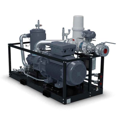 15 Bar Biogas Compressor 13-64kW Atlas VSD Screw Biogas Screw Compressor