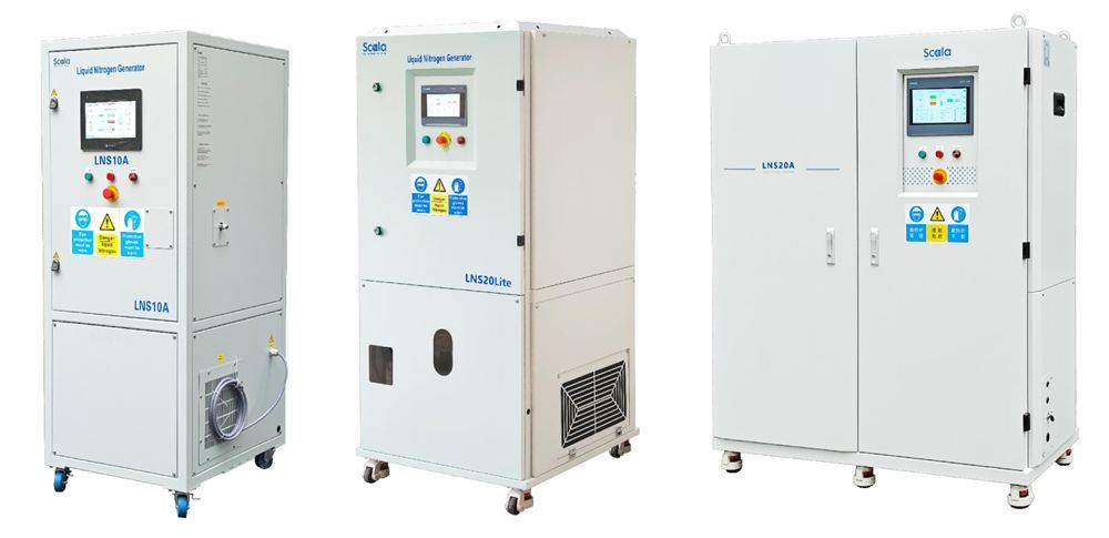On-site liquid nitrogen generator system for laboratory use