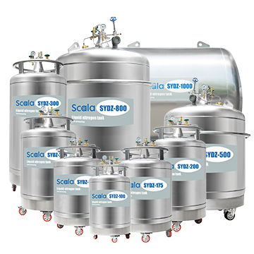 SYDZ-175, liquid nitrogen storage, liquid nitrogen tank, self-pressuring stainless-steel tank