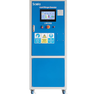 On-site liquid nitrogen generator, 99.999% purity, 8L/day, PLC, HMI screen, 4G WiFi, LN2 generator