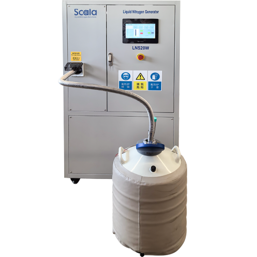 Générateur d'azote liquide, pureté 99,999%, 20L/jour, réservoir 50L, PLC, écran IHM, 4G, WiFi, OEM/ODM