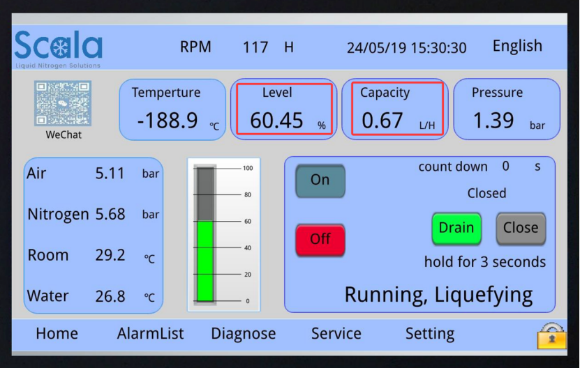 10L/day liquid nitrogen generator