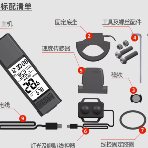 light Smart Cycling Hub Anti-Glare Display Wireless Connectivity High-Decibel Speaker