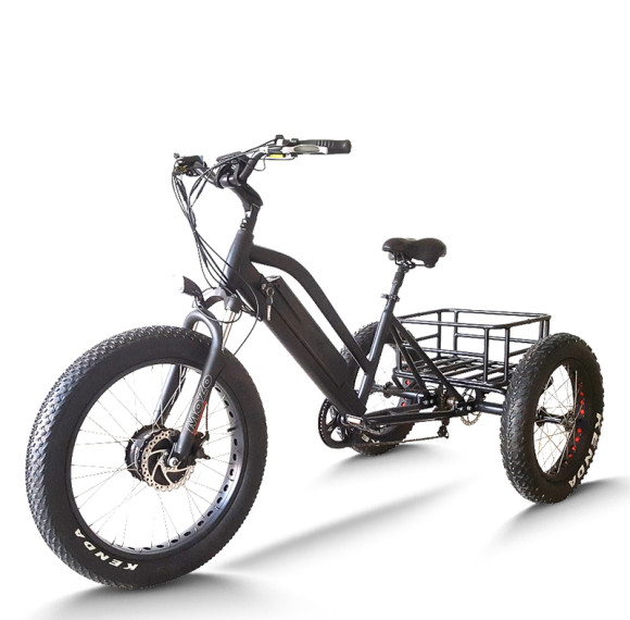 Fat Tire & XL Basket 500W Cargo E-Tricycle Heavy-Duty & Delivery OEM B2B Wholesale Robust Design