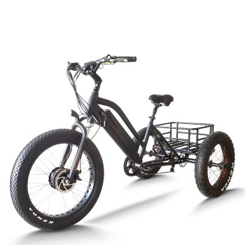 Fat Tire & XL Basket 500W Cargo E-Tricycle Heavy-Duty & Delivery OEM B2B Wholesale Robust Design