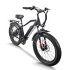 Fat Tire Mountain E-bike Wide Seat Pull-Up Battery 250W-500W Motor 48V Battery 20mph Max OEM/ODM