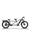 Fat Tire Electric Tandem Bike Dual Seat & Pedal Rear Hanger & Fender 500W-1000W Motor 48V Battery