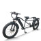 Fat Tire Electric Tandem Bike Dual Seat & Pedal Rear Hanger & Fender 500W-1000W Motor 48V Battery