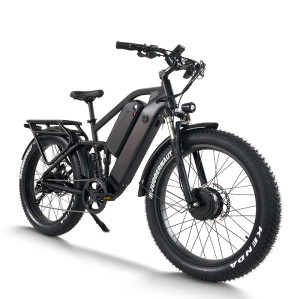 Dual Motor Fat Tire E-Bike 2x750W Motors Dual Batteries Full Suspension Off-Road Adventure OEM/ODM