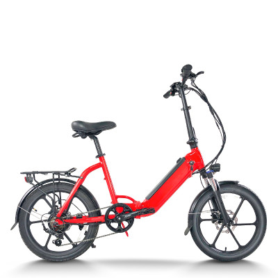 Urban Commuter E-Bike Folding Step-Thru Integrated Wheel Front Suspension 350W Motor OEM/ODM