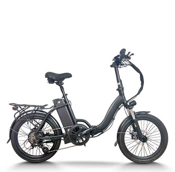 Urban Commuter E-Bike Folding Step-Thru Frame Pull Handle Removable Battery OEM/ODM