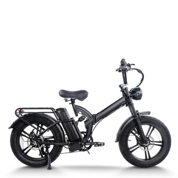 Urban Explorer Fat Tire E-Bike Folding Full Suspension 500W-1000W Motor Integrated Wheel OEM/ODM