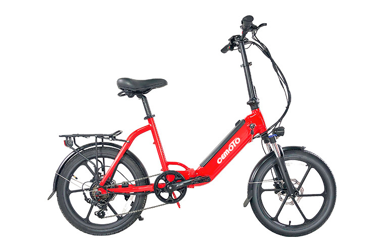 Red Folding Ebike