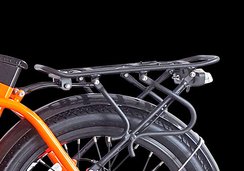 Orange Urban Folding Ebike