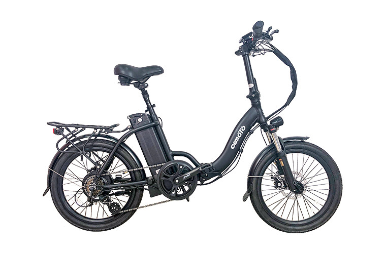 Black 350W Folding Ebike