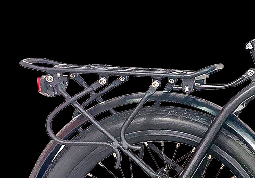 Black 350W Folding Ebike