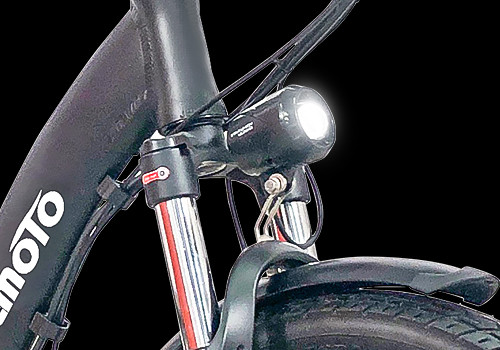 Black 350W Folding Ebike