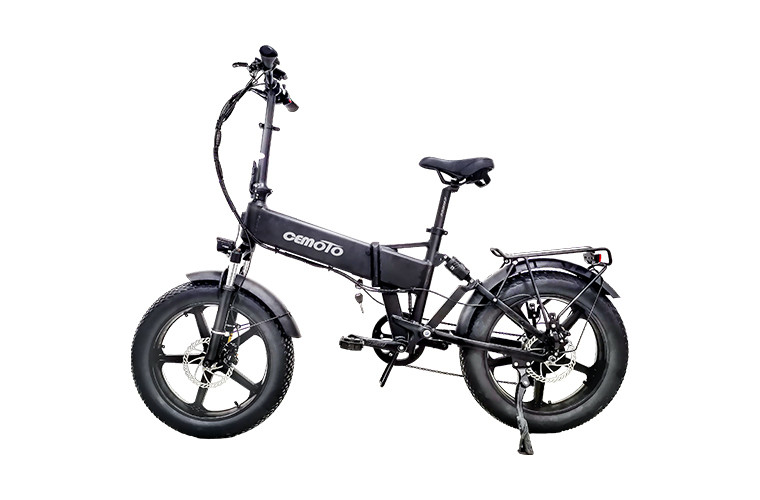Black Fat Tire Folding Ebike