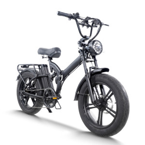 Urban Explorer Fat Tire E-Bike Folding Full Suspension 500W-1000W Motor Integrated Wheel OEM/ODM