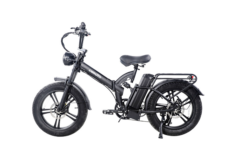 White Fat Tire Folding Ebike