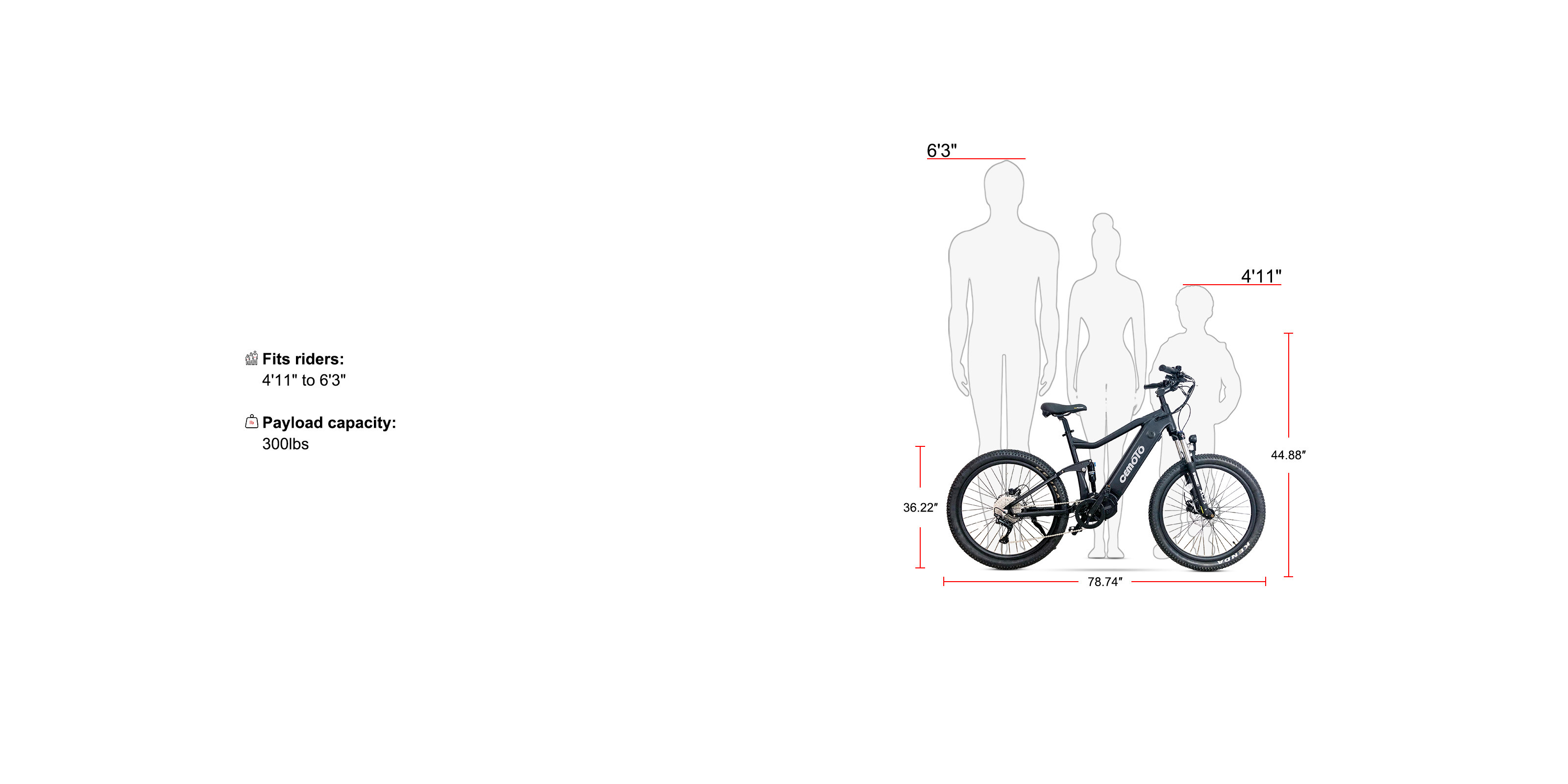   Fat Tire E  Mountain Bike Size