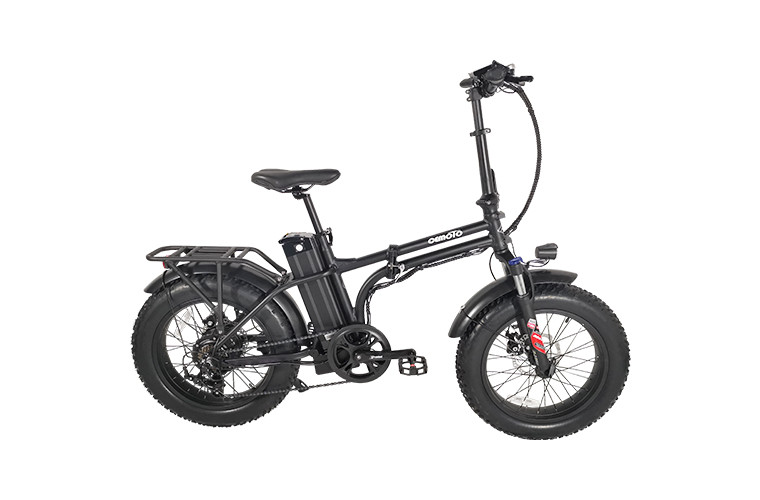 White Fat Tire Folding Ebike