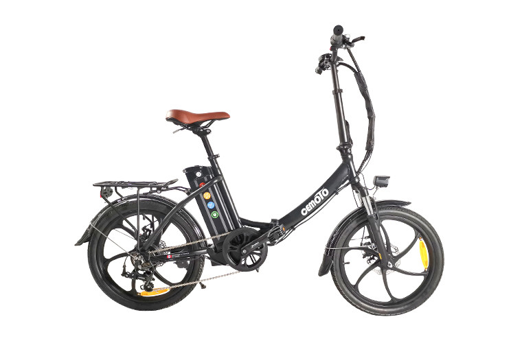 White Fat Tire Folding Ebike