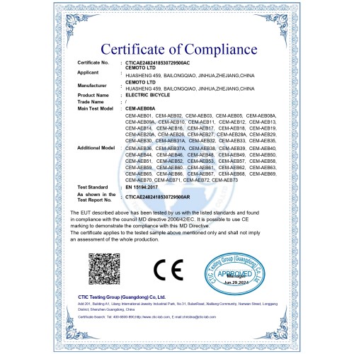 EBIKE CE Certification_2