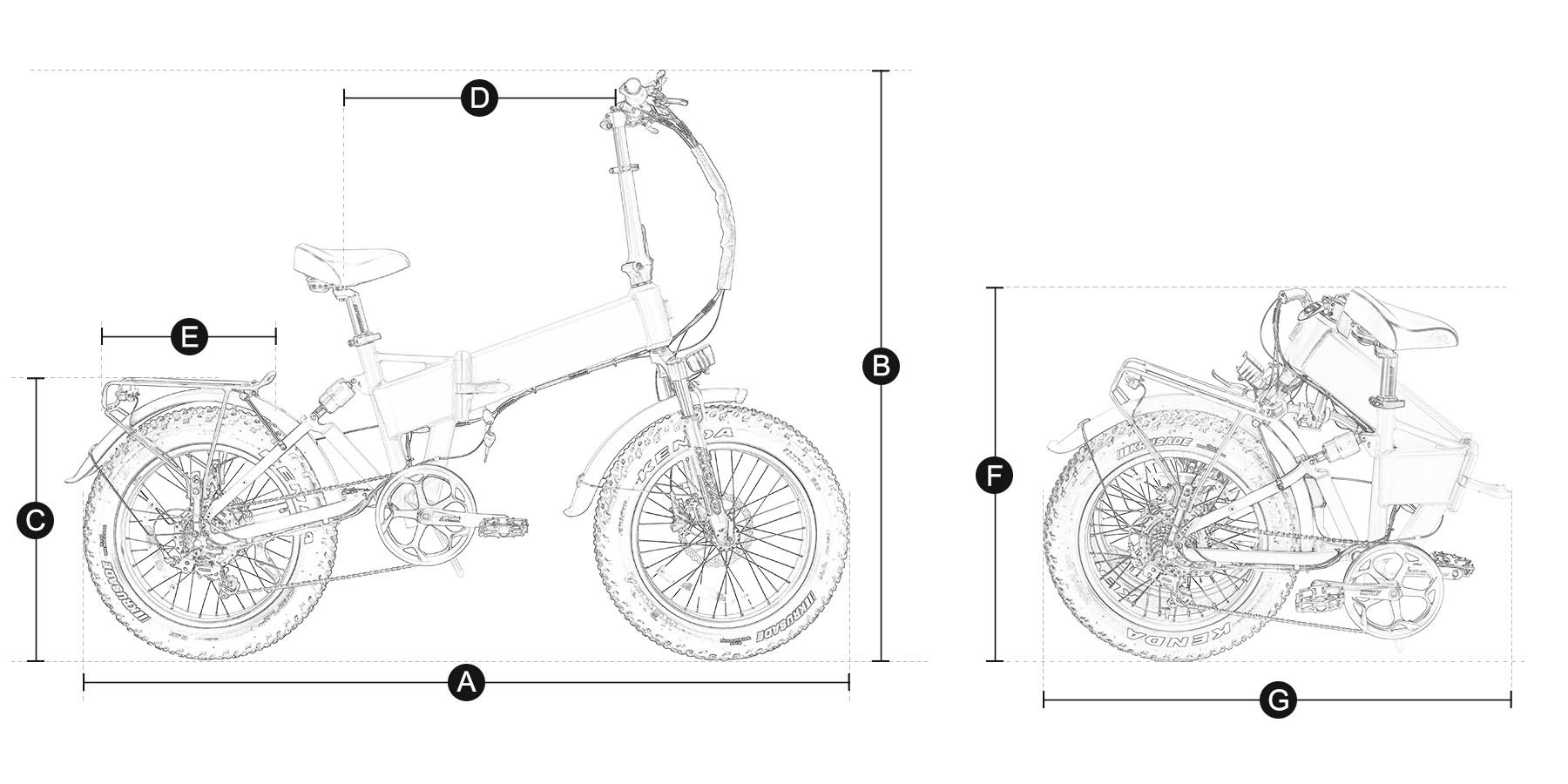 fat tire electric folding bike AEB20AX