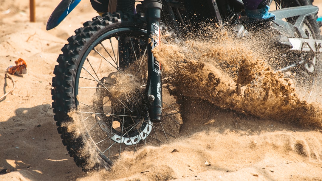 A fat tire electric bike on a sandy beach