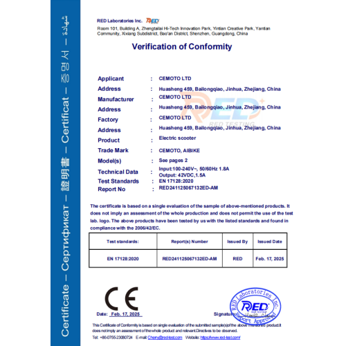 CE Certificate