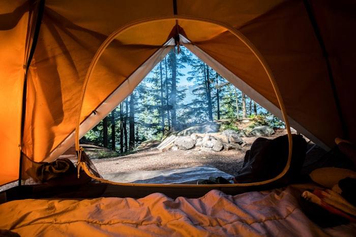 Camping in nature