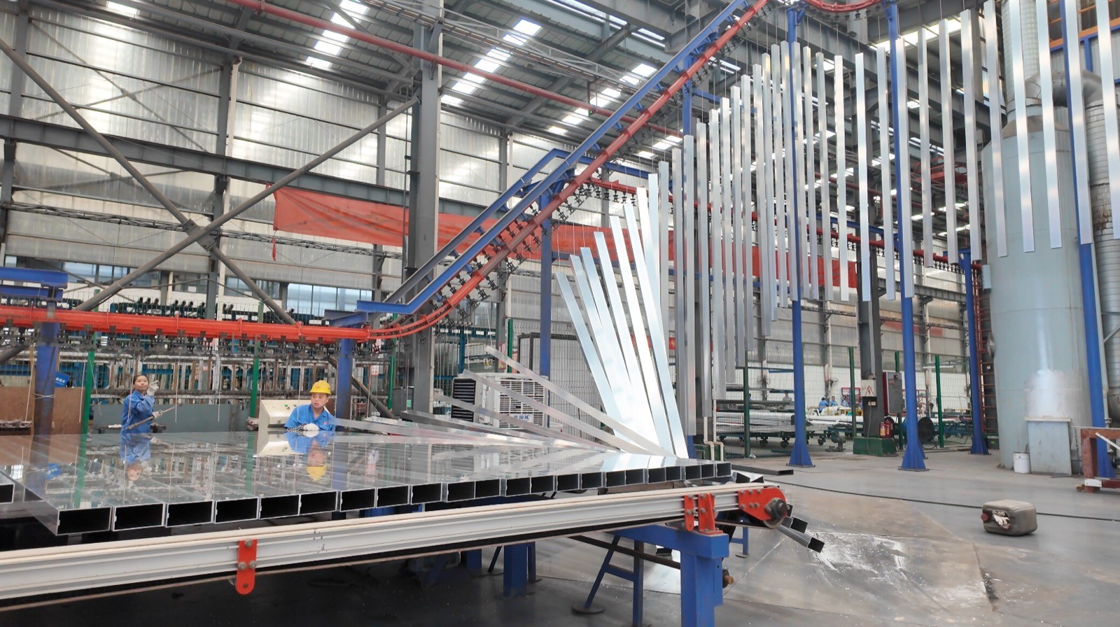 in-house anodizing and PVDF finishing line