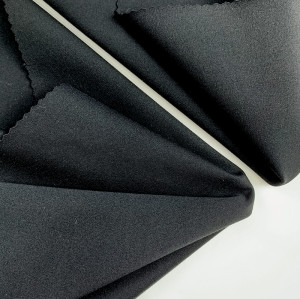 Nylon matte lycra double sided brushed fabric, four sides elastic and soft, suitable for yoga wear shark pants sports fitness, support OEM/ODM