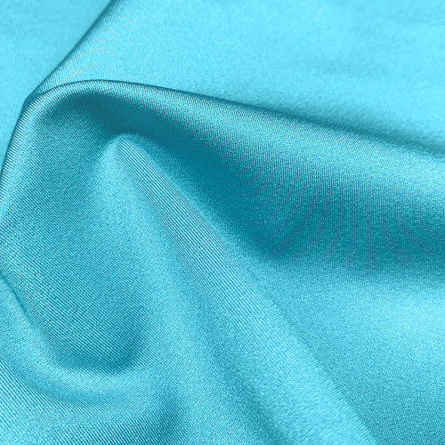 Nylon shiny double-draw fabric, nylon ribbed four-way stretch soft, suitable for swimwear, sportswear, gymnastic wear.